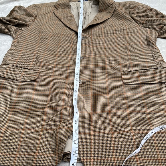 TED BAKER LONDON Houndstooth Blazer - Caramel Brown & Cream - 46L - Picture 14 of 16